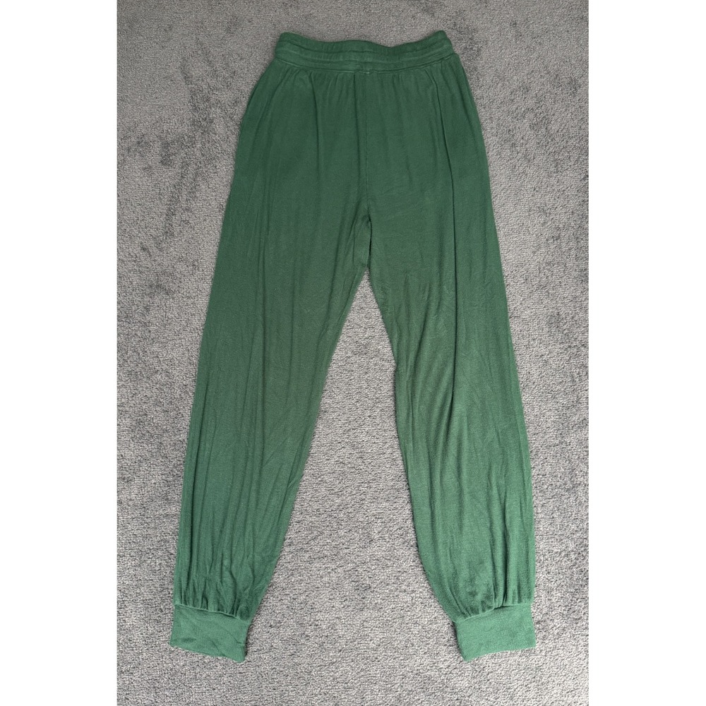 Roller Rabbit Jordan Ribbed Lounge Set Forest Green Embroidered Monkey Small - Picture 16 of 16